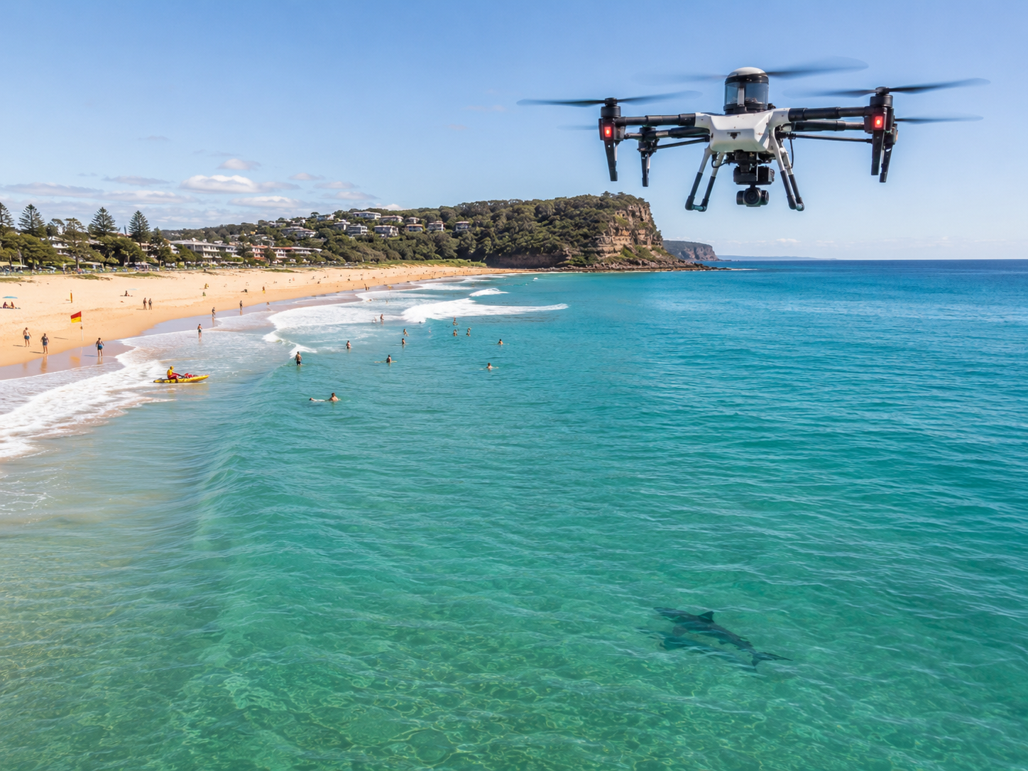 Shark-spotting drones to patrol Northern Beaches from dawn to dusk every day