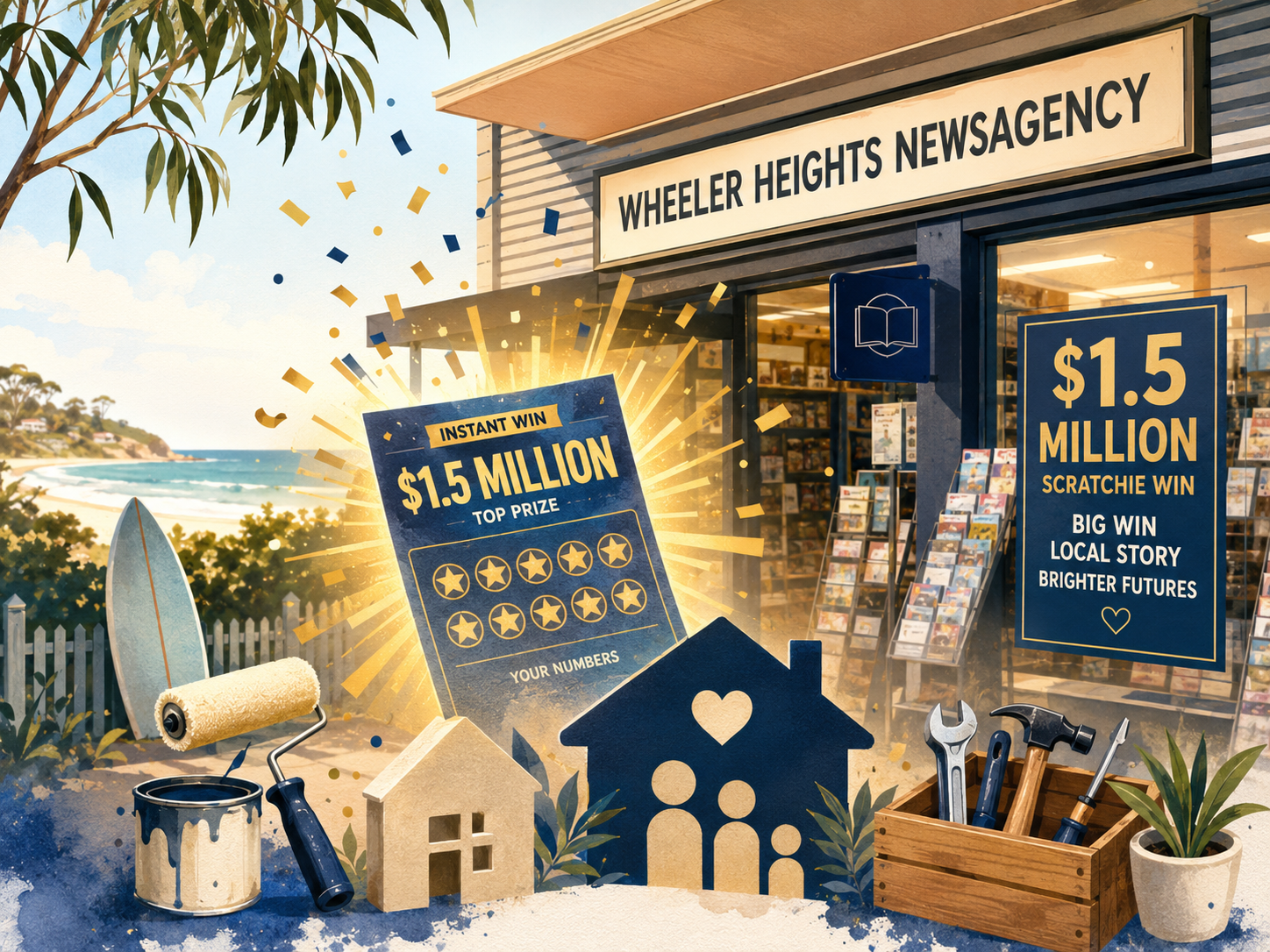 Cromer man wins $1.5 million on scratchie bought at Wheeler Heights newsagency