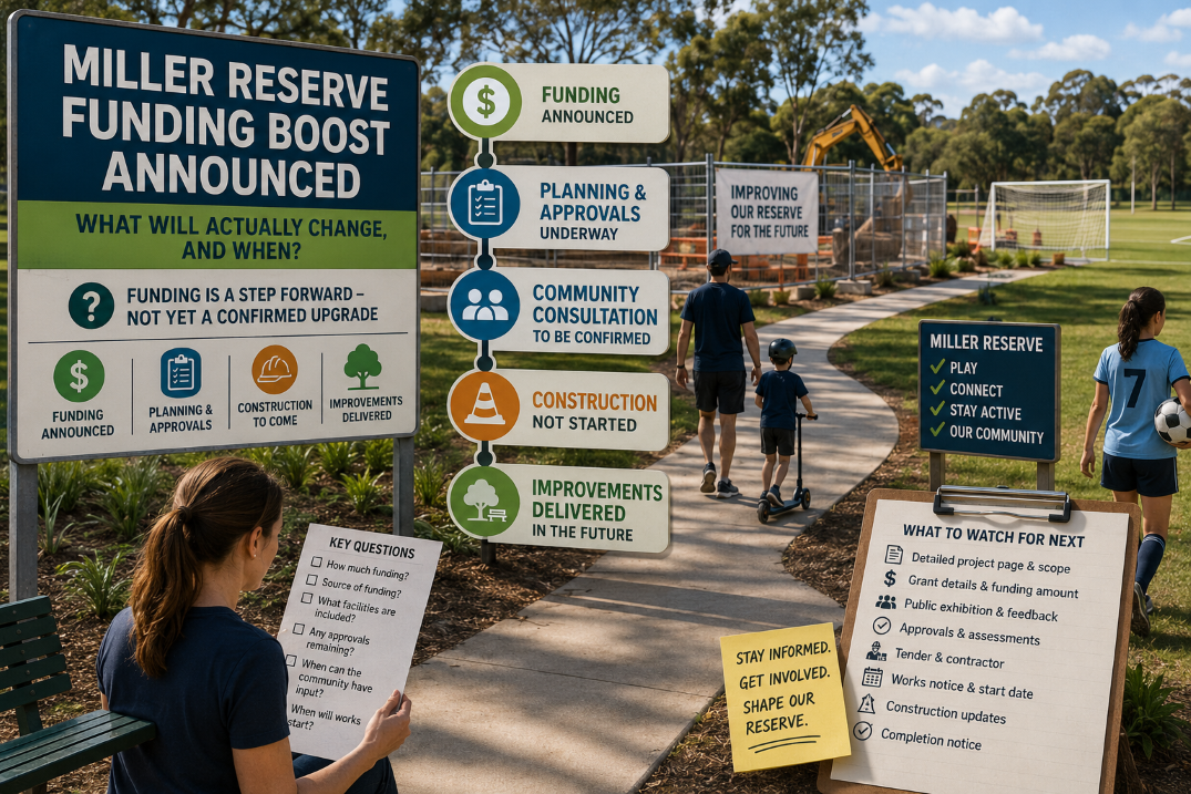 Feature: Miller Reserve funding announced, but the upgrade scope and timetable remain unclear