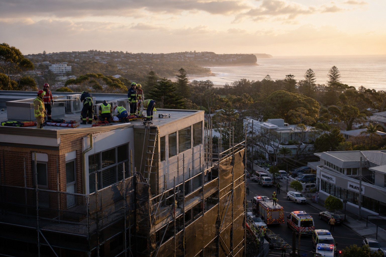 Man rescued from Elanora Heights roof after scaffolding fall