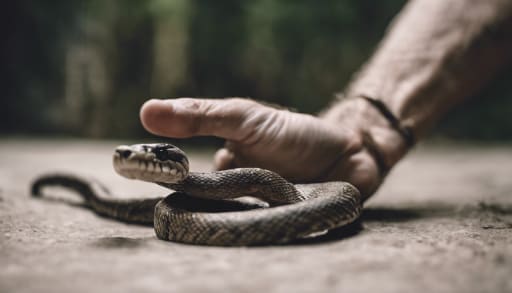 Dream symbol: dead snake: scenarios: Dream about dead snake in your hand