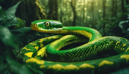 Dream symbol: green snake: symbolism: Change and Transition