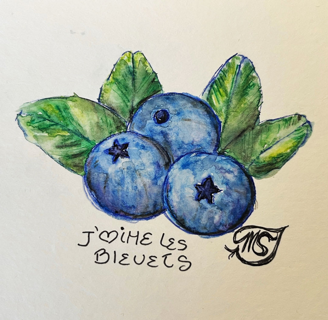 J'aime les bleuets