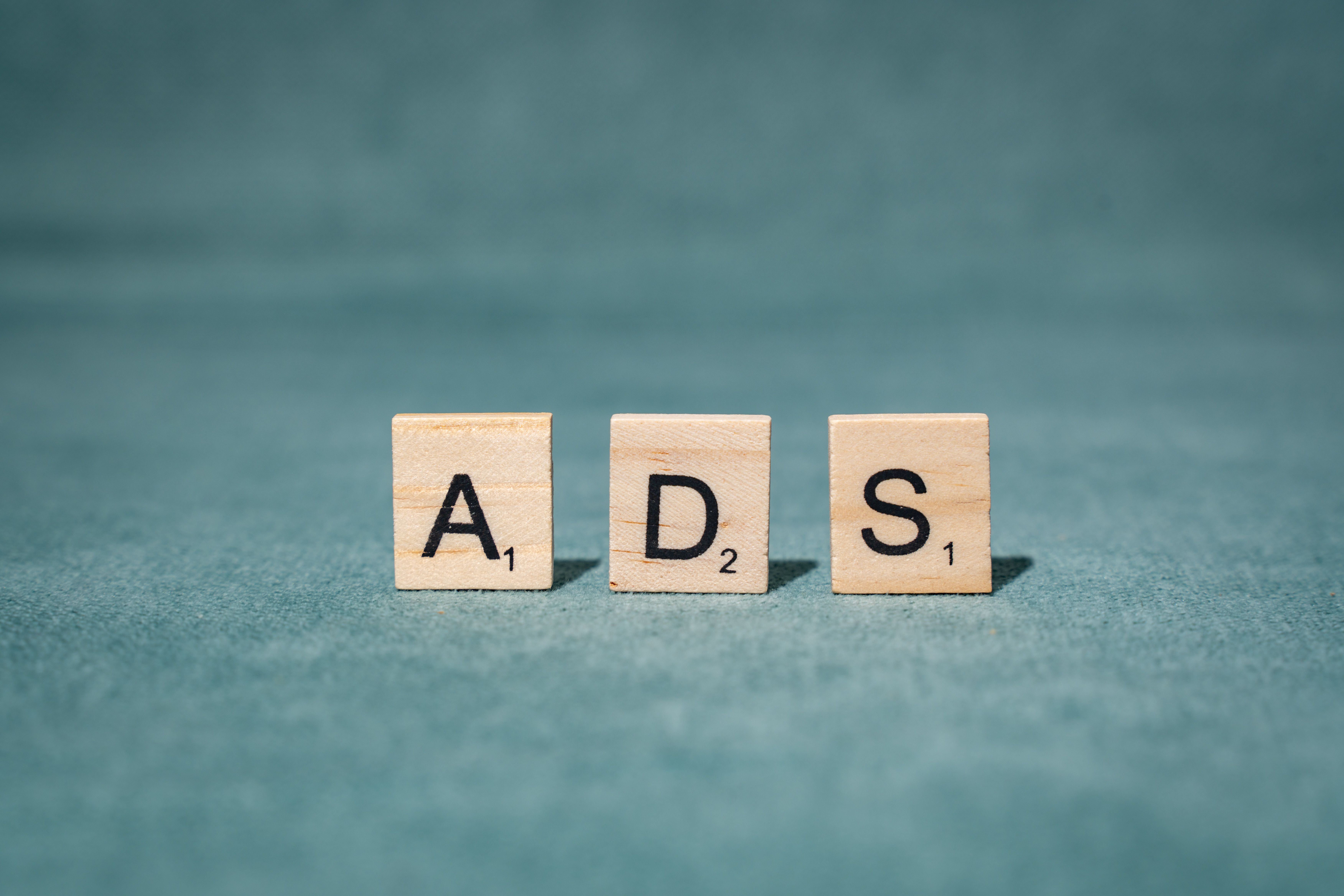 Social Media Advertising 4 wooden-letters-spelling-ads
