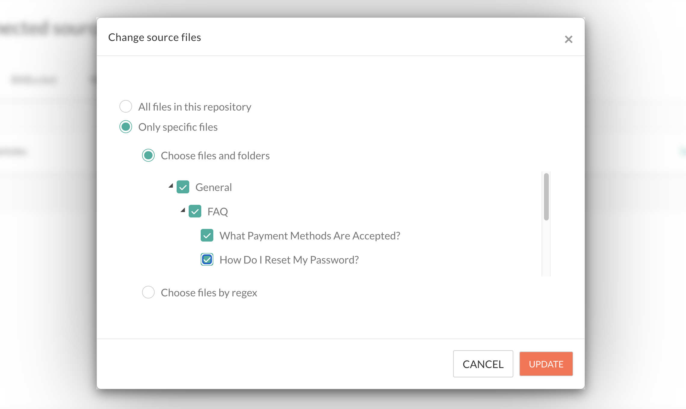 Select new files - Zendesk