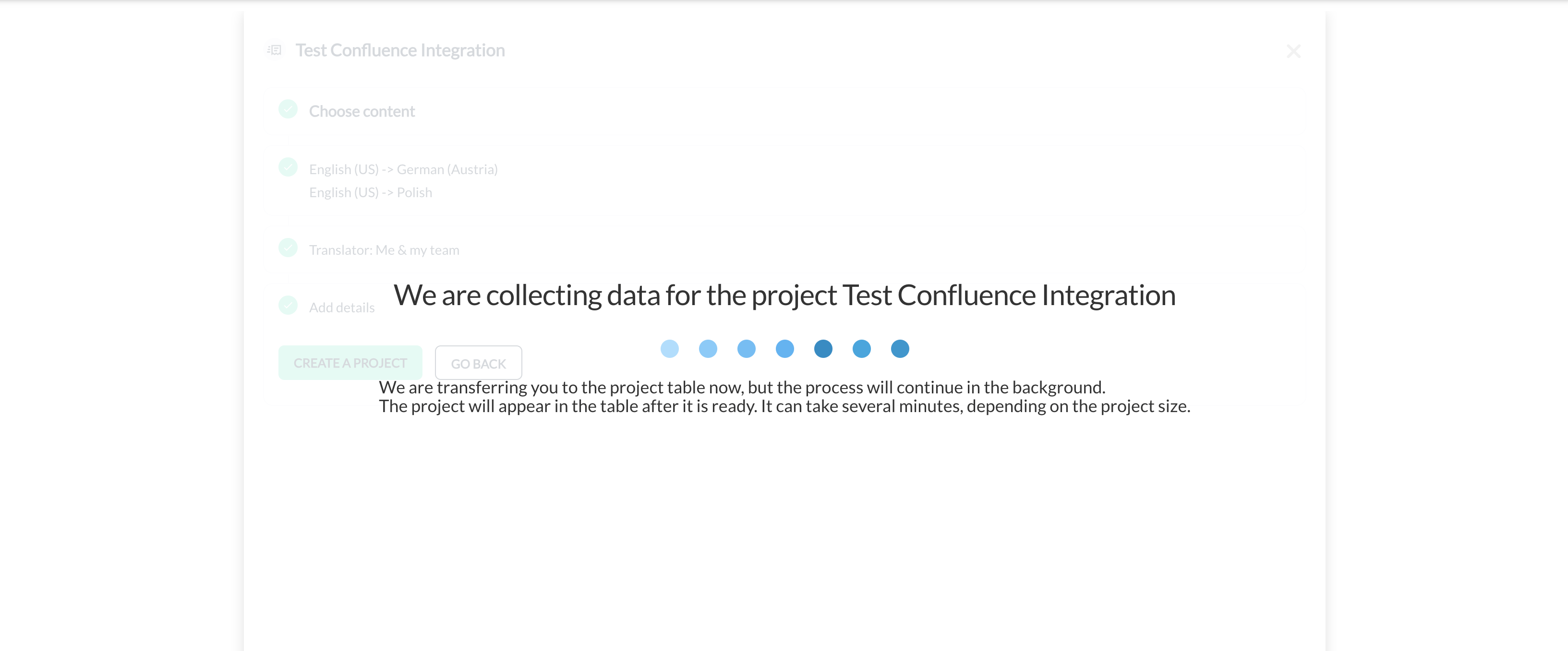 Confluence - loading process