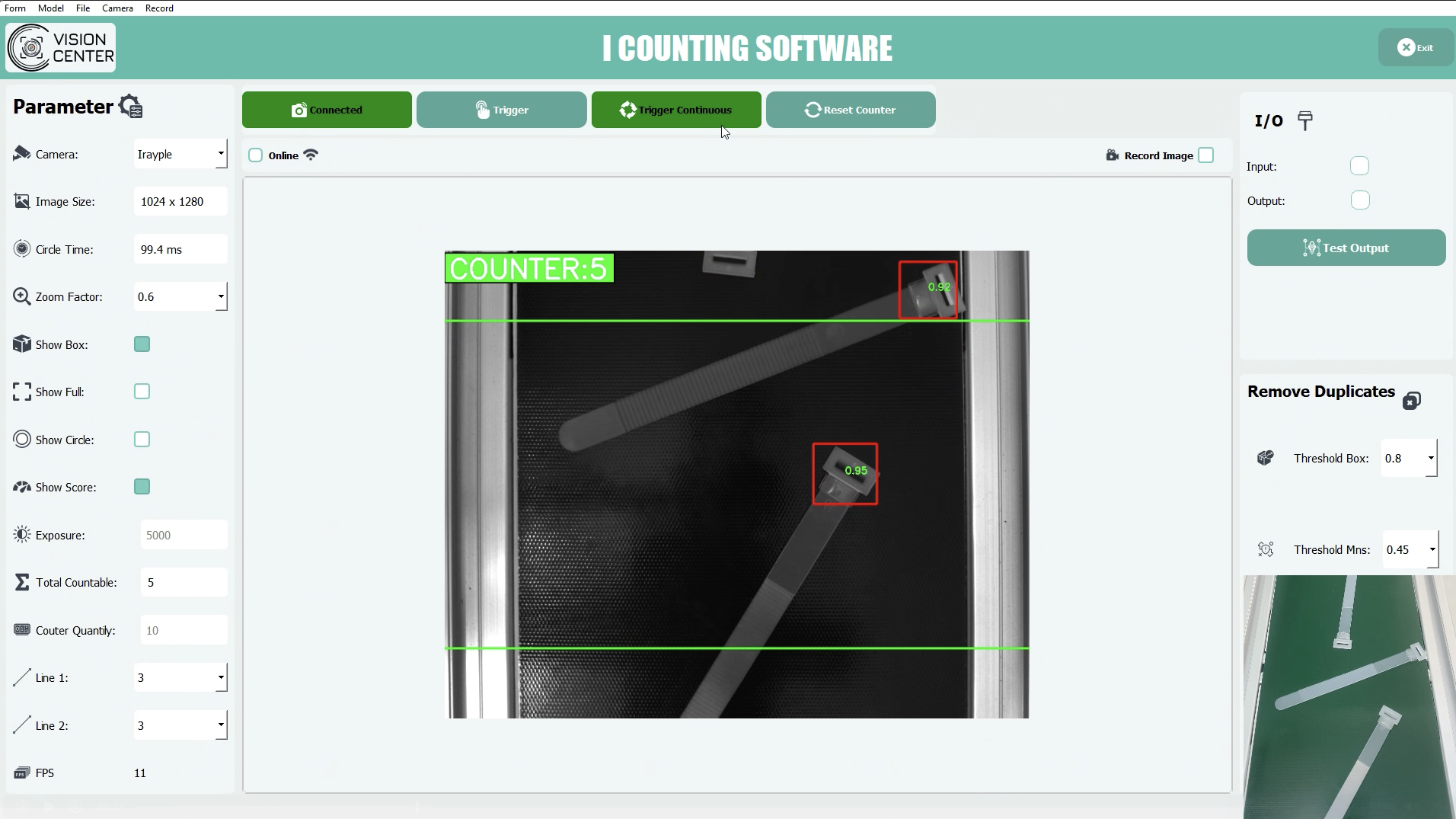 phần mềm đếm số lượng bằng AI "I COUNTING"