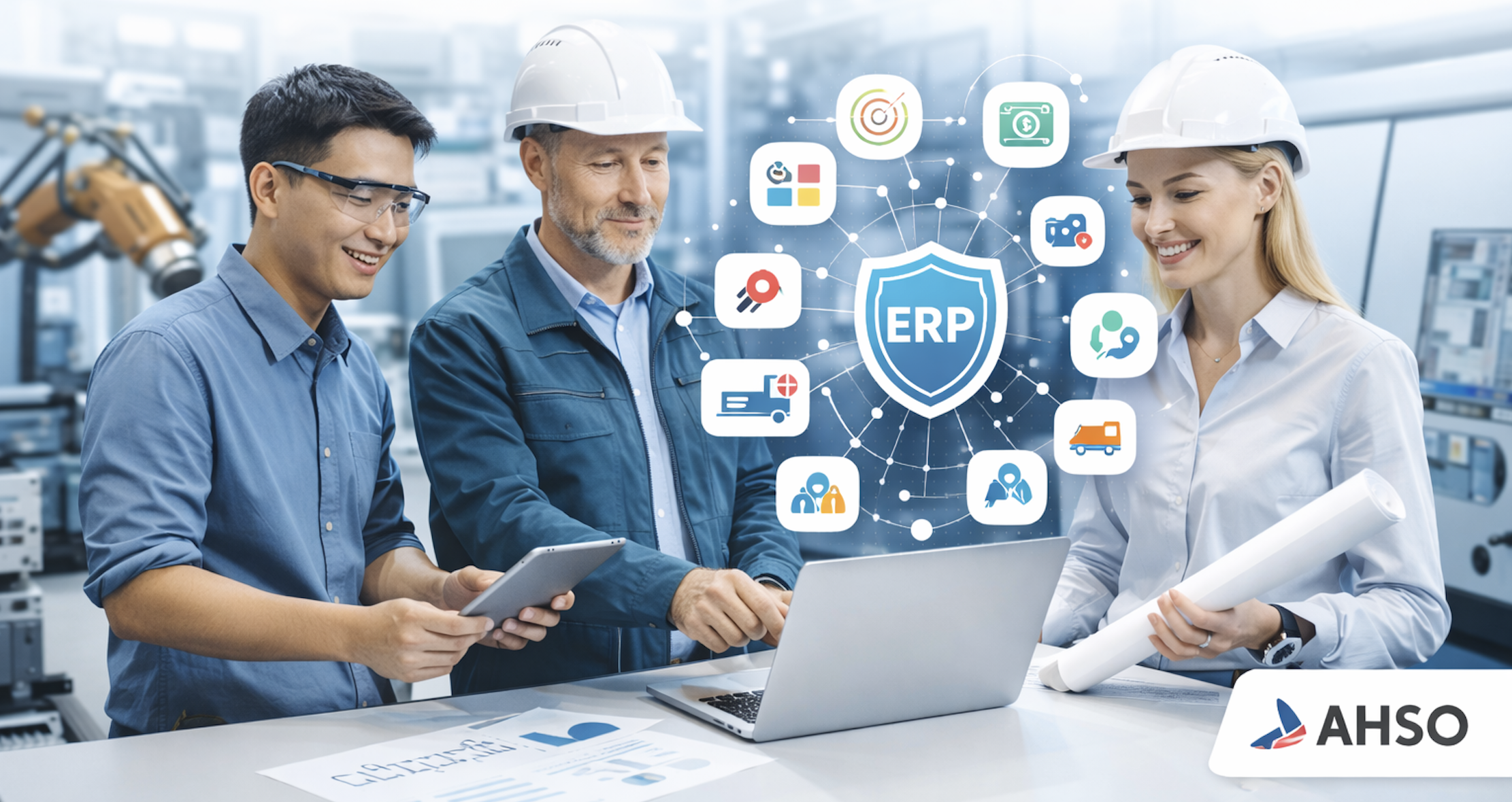 Phần mềm ERP – Giải pháp quản trị tổng thể doanh nghiệp sản xuất và kỹ thuật của AHSO