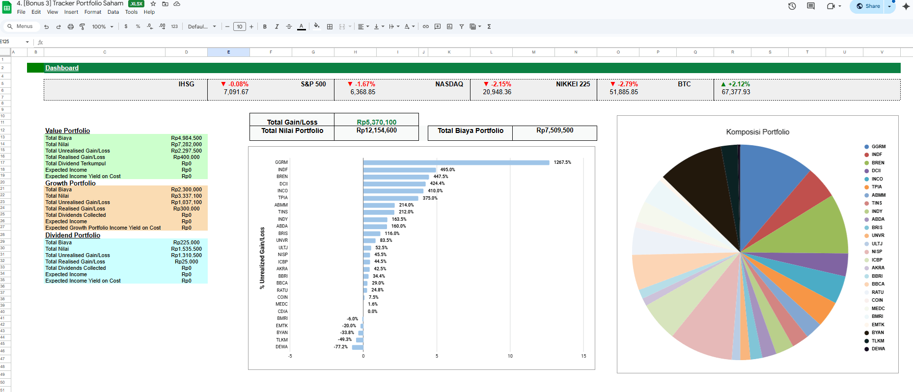 Stock Portfolio Tracker