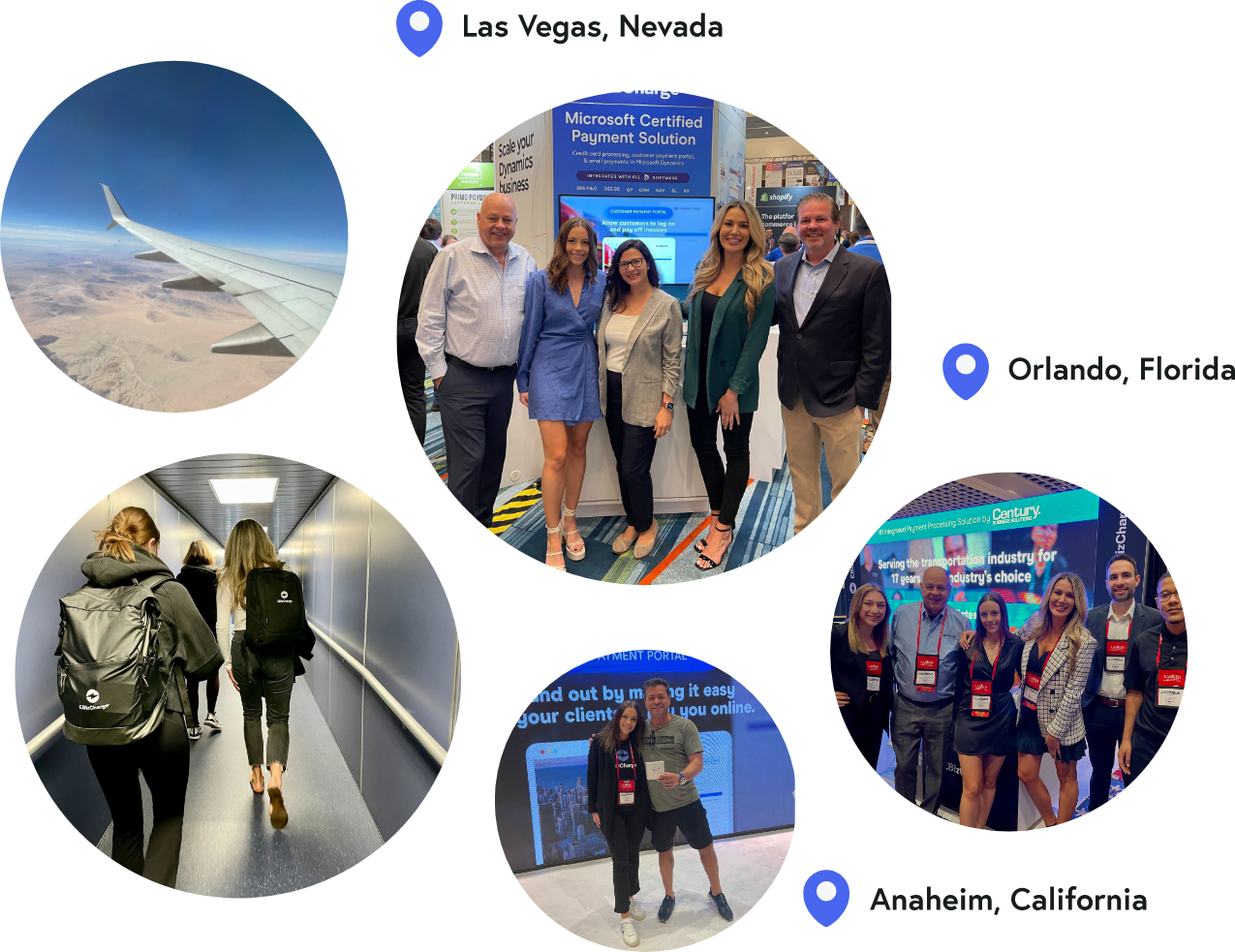 EBizCharge Tradeshow Traveling