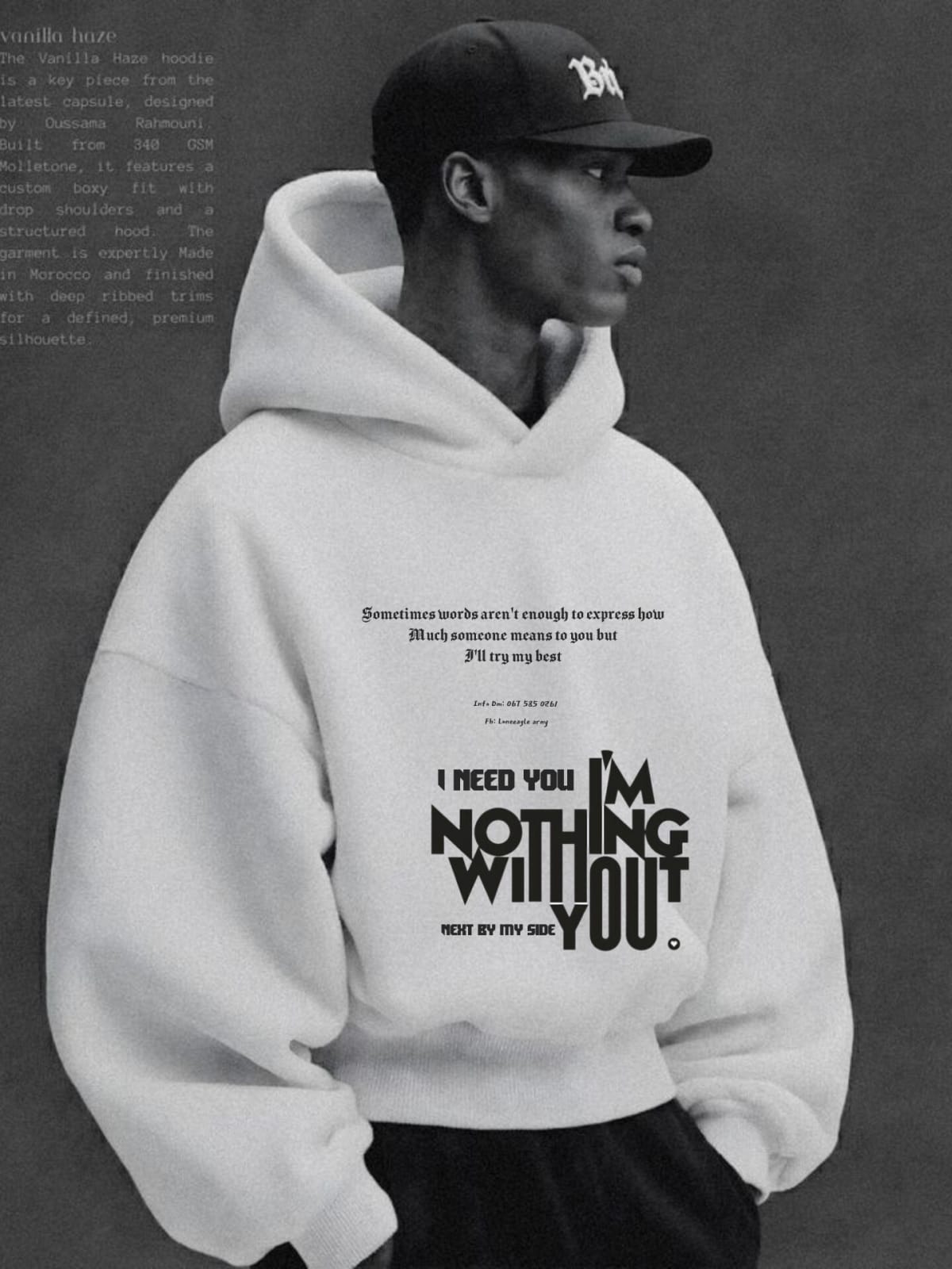 INEEDYOU- I'm Nothing Without You-Hoodie