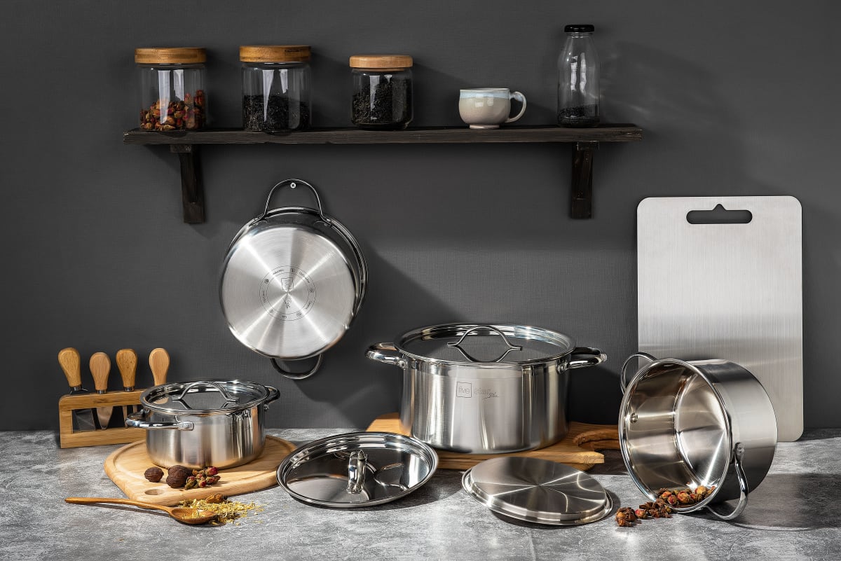 Classic 8-Piece Multi-Ply Stainless Steel Cookware Set
