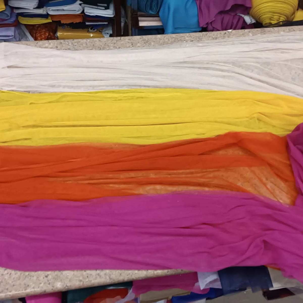 Tulle runner