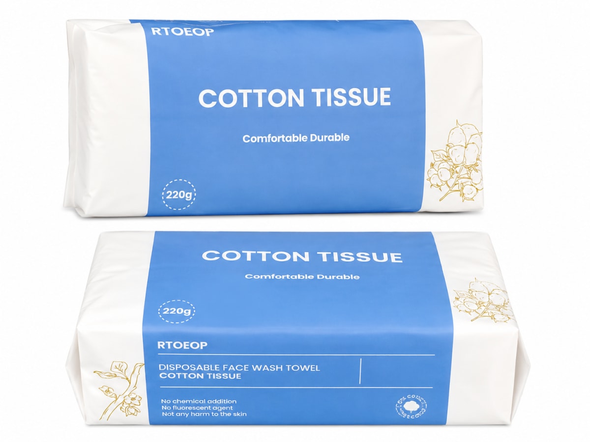 Disposable Cotton Face Wash Towels, RTOEOP – 220g