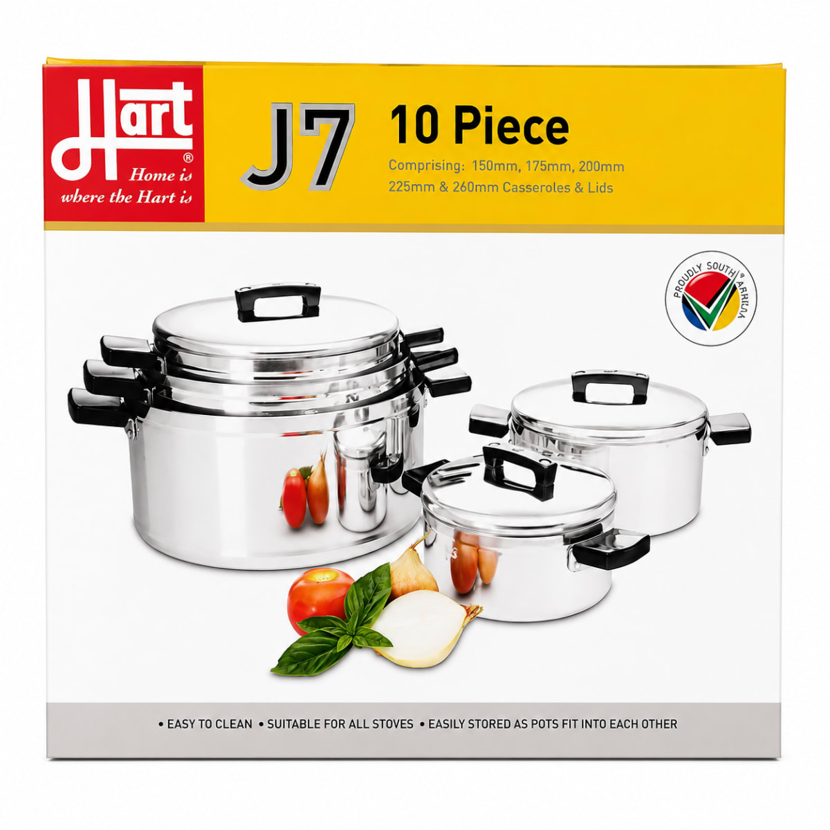 Hart J7 10-Piece Stainless Steel Cookware Set
