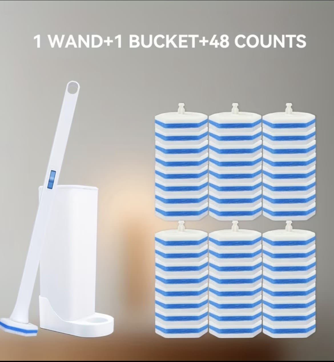 Toilet paper brush set