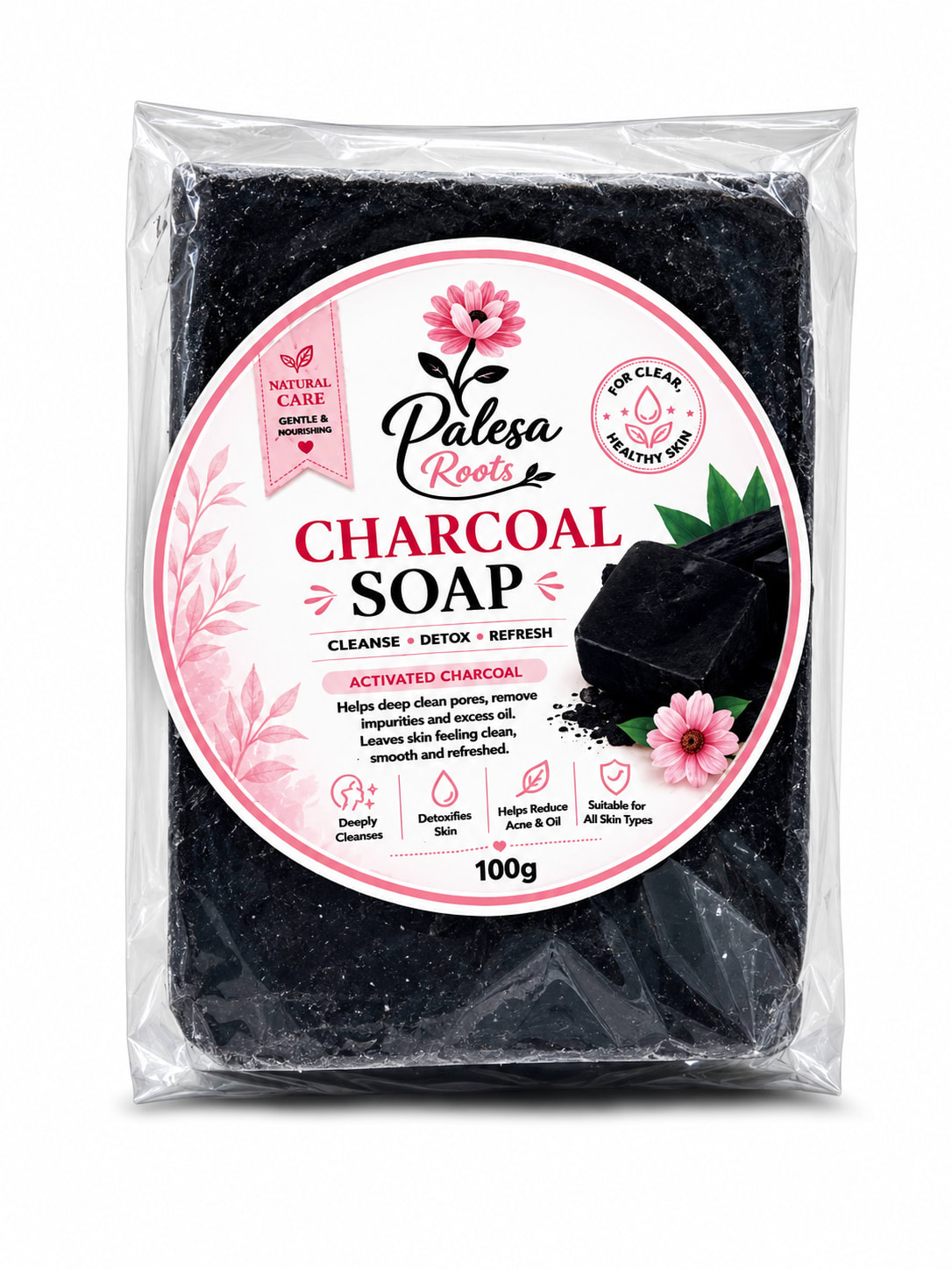 Charcoal soap