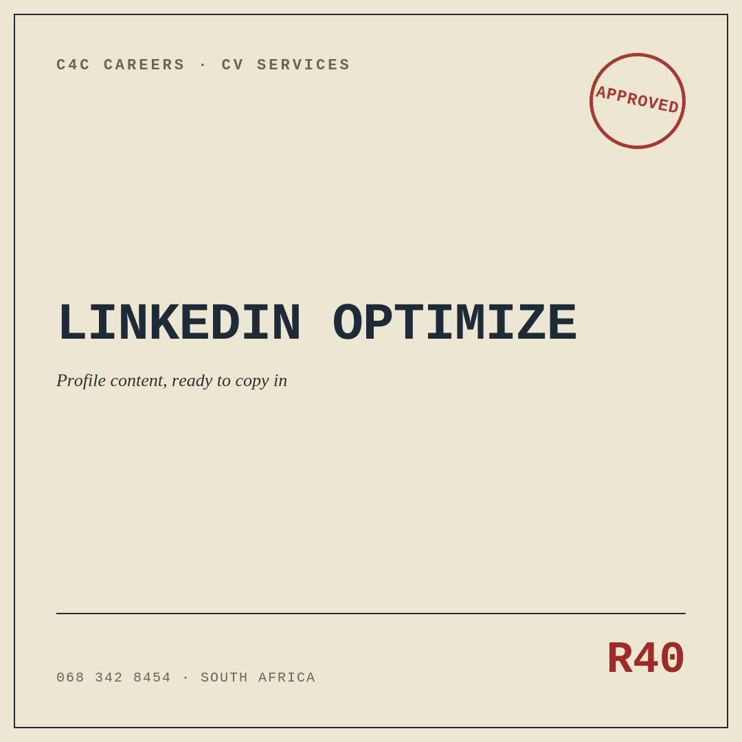 LinkedIn Optimization