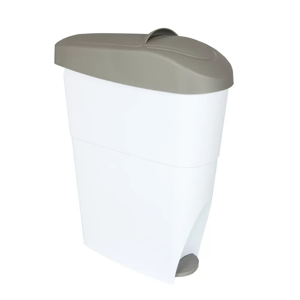 18L Foot Pedal She/Bin Sierra Grey-White