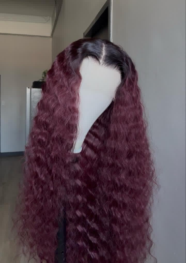 Burgundy princes crimps