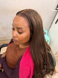 Portable human hair blends