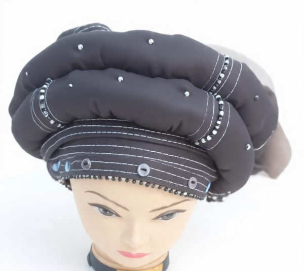 Black and White headwrap/doek