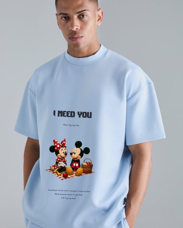 INEEDYOU light blue Tee