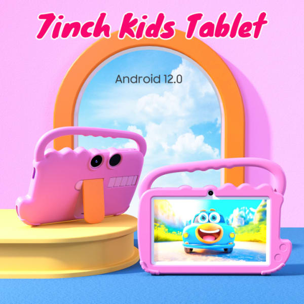 Kids 7 Inch Android Tablet 32GB Storage | Educational Learning Tablet with Parental Control | WiFi HD