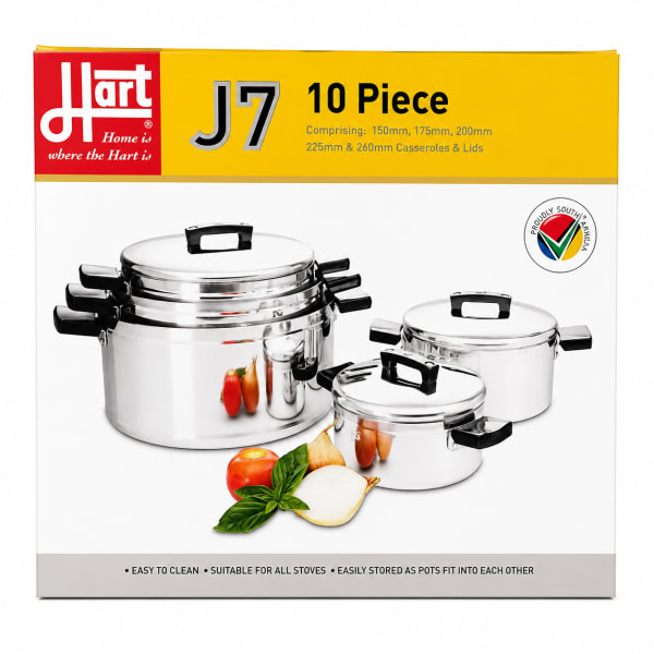 Hart J7 10-Piece Stainless Steel Cookware Set
