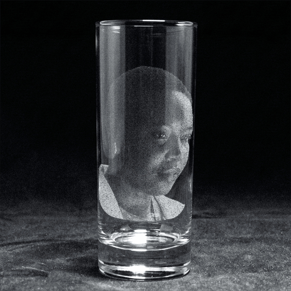 Engraved Narrow Glass