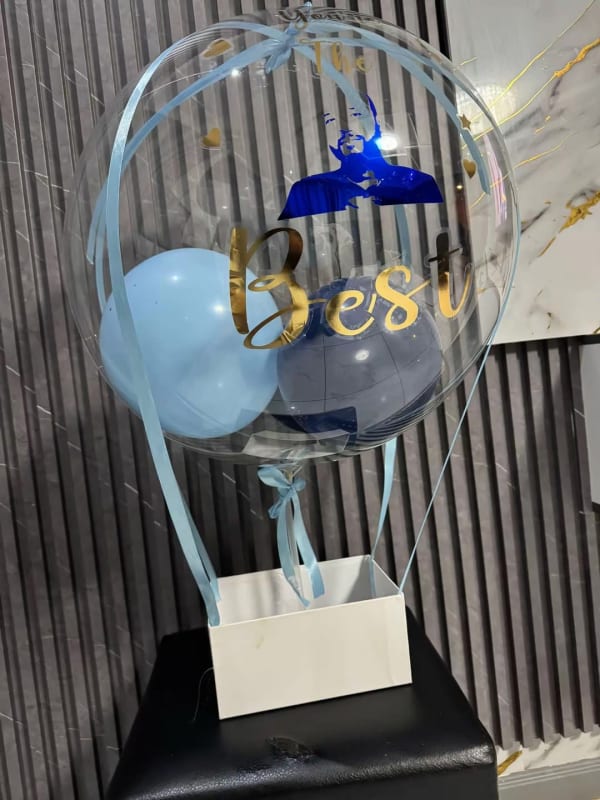 Empty Personalised Bobo balloon with a face