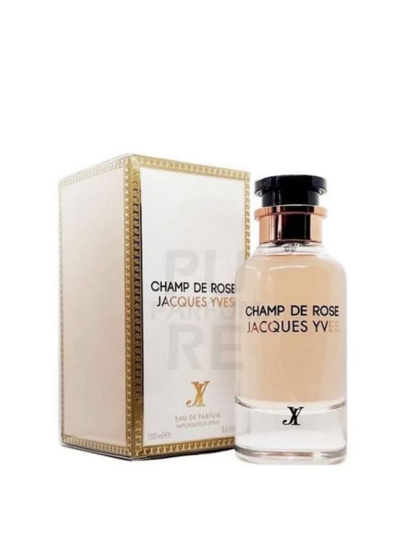 JACQUES YVES Champ De Rose Eau De Parfum Spray, Luxurious Fragrance, 100ml, Rose Gold and Black Cap