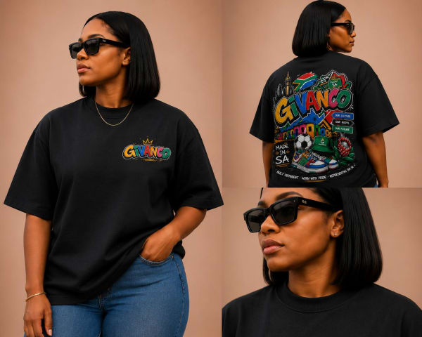 GIVANCO OVERSIZED T-SHIRT ESSENTIAL — MIDNIGHT BLACK PREMIUM