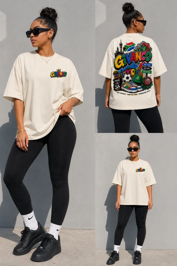 GIVANCO OVERSIZED T-SHIRT ESSENTIAL — OAT CREAM PREMIUM