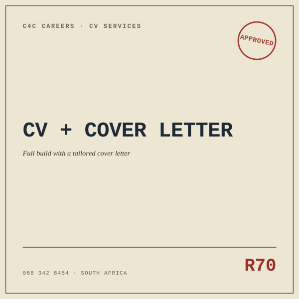 Full Build + Cover Letter