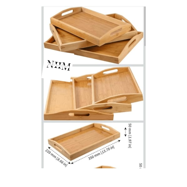 Bamboo Tray Set
