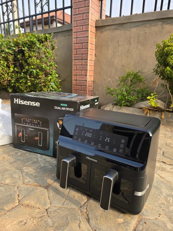Hisense 8L Dual Basket Touchscreen Air Fryer