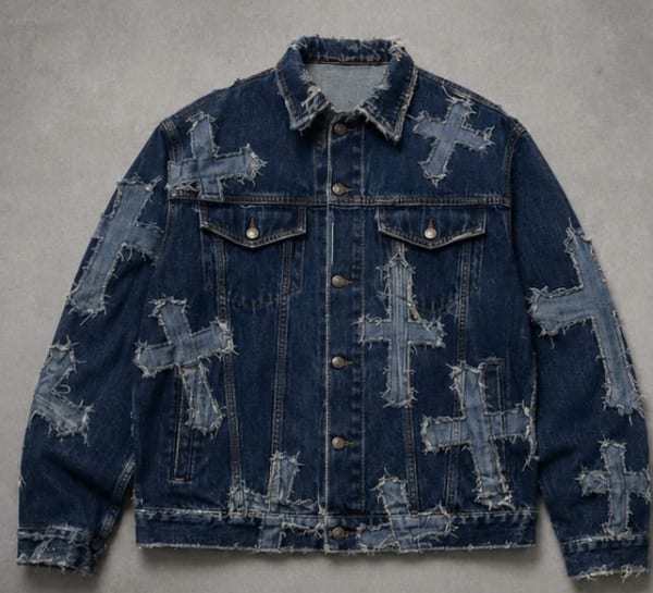 Denim jacket(cropped) and Denim bottoms (wide leg jeans)