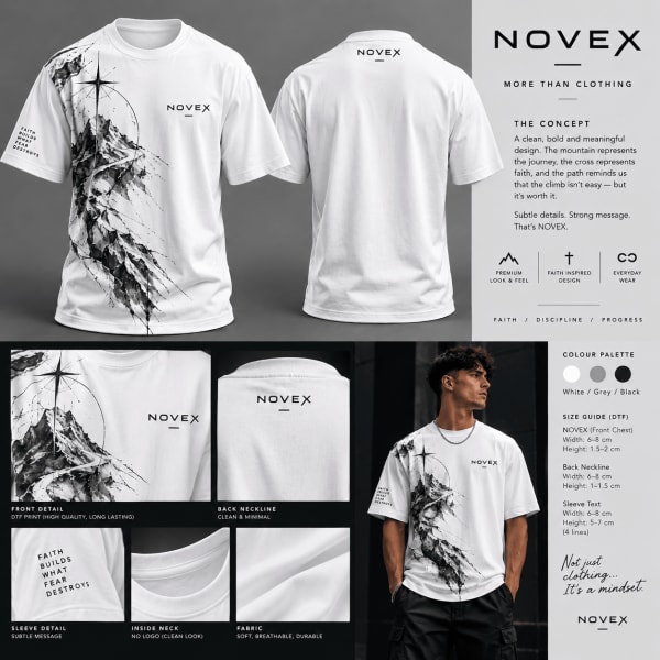 Mens White Sublimation T shirt
