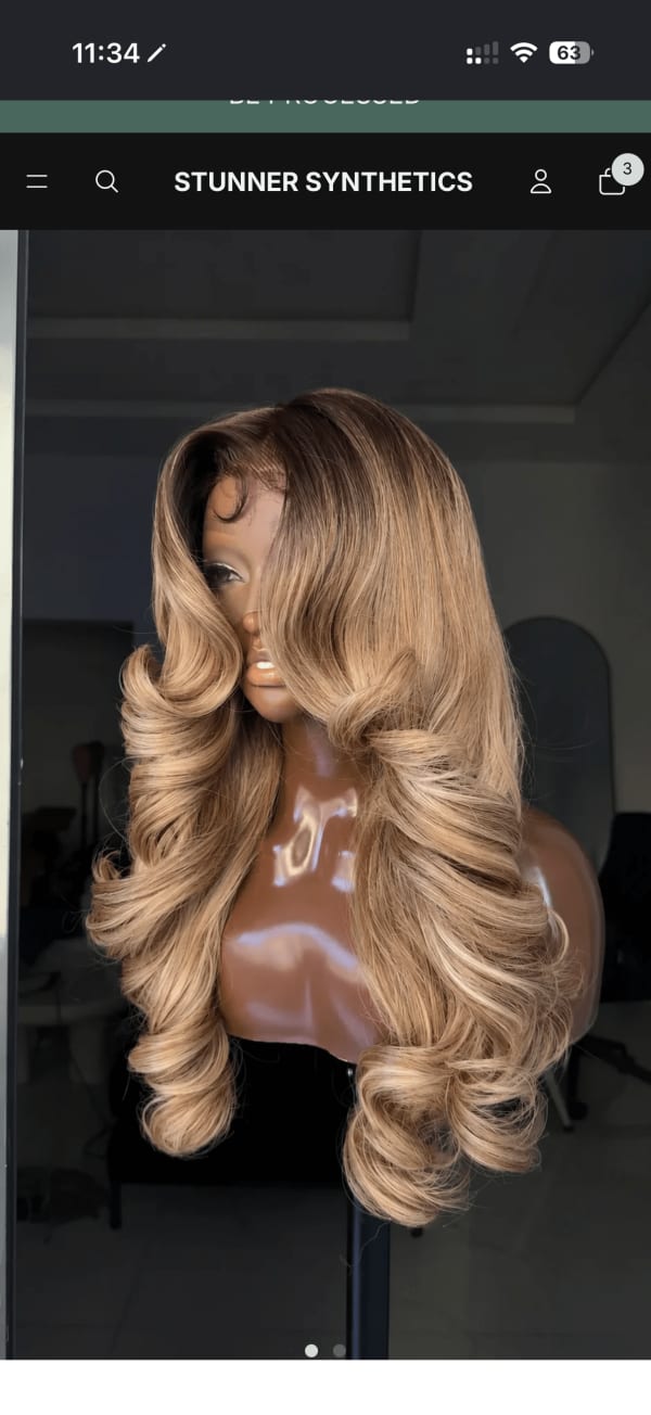 Ombre blonde 24”