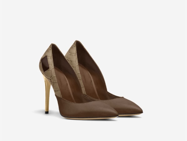 PYTHON SKIN FULL CUT COURT HEEL