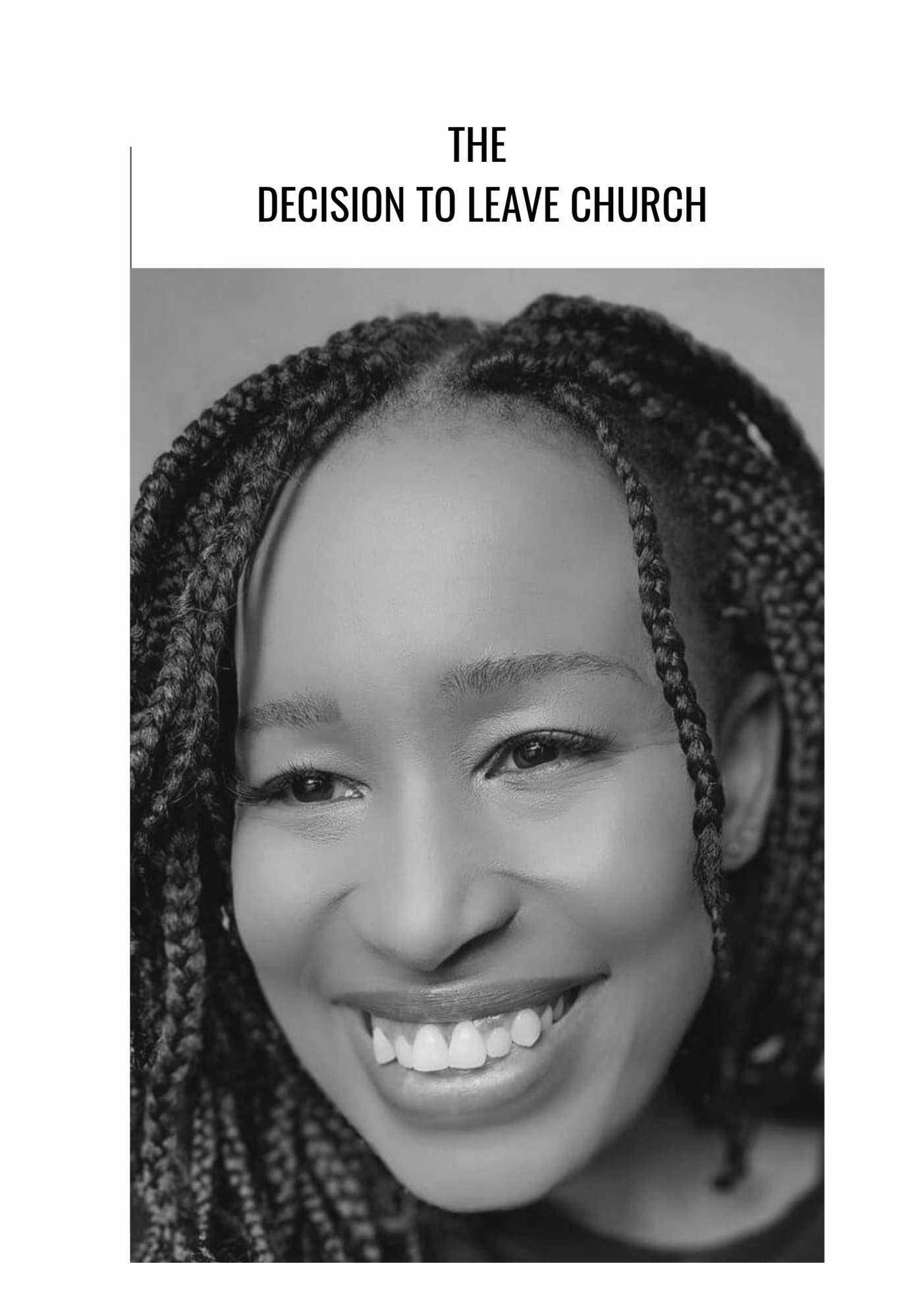 The Decision To Leave Church Journal/Book