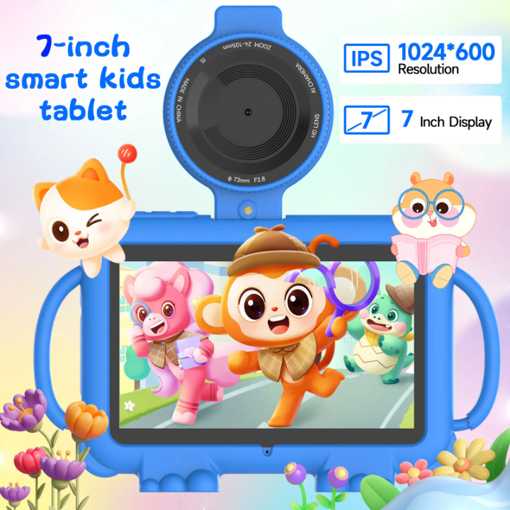 Kids 7 Inch Android Tablet 32GB Storage | Educational Learning Tablet with Parental Control | WiFi HD