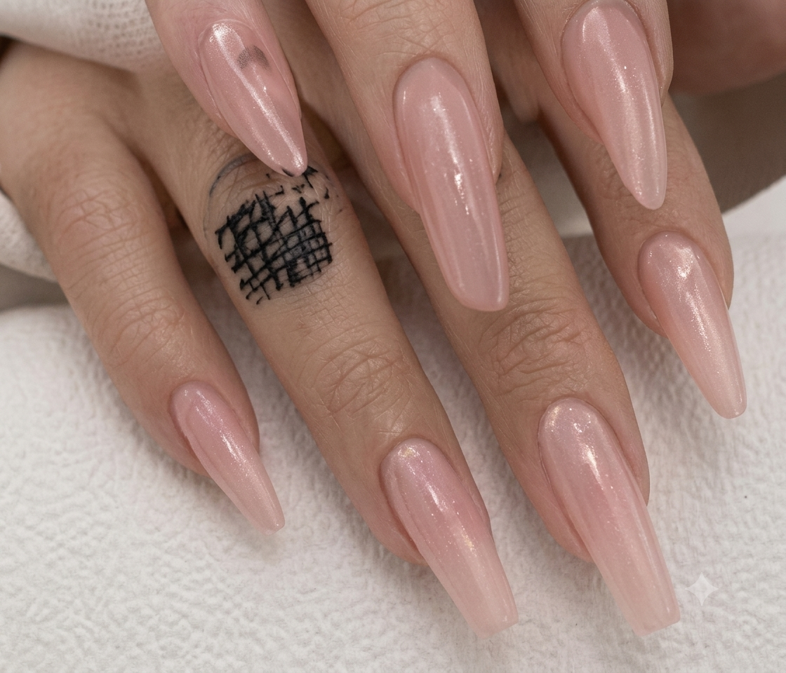 Blush & Grid Accent