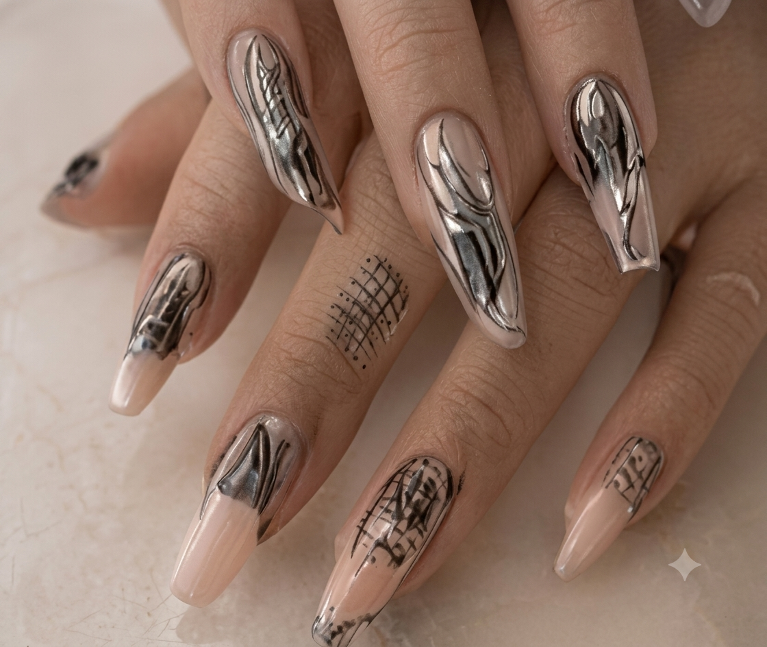 Metallic Cyber Linework