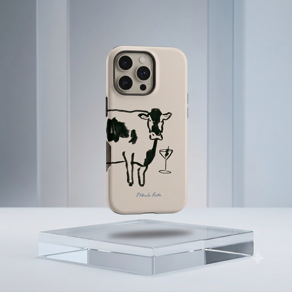“Martini Cow" Premium Case
