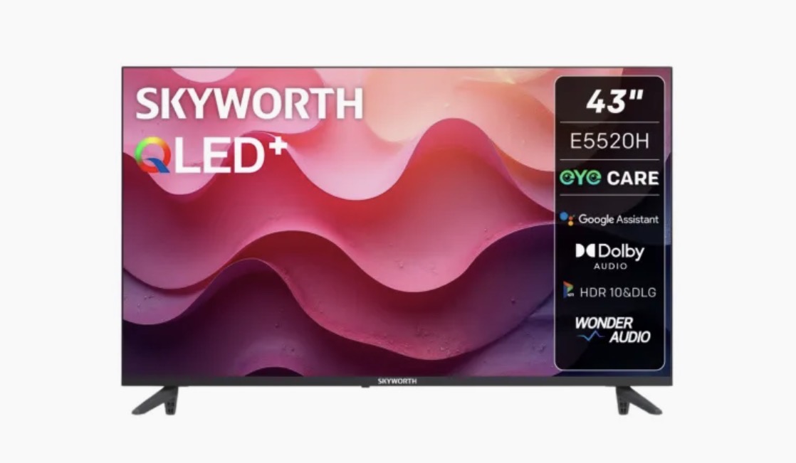Skyworth 4K QLED 43” GOOGLE TV