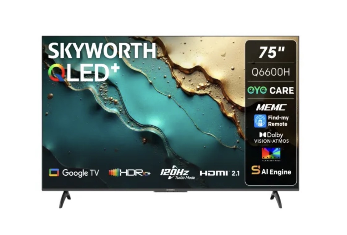 Skyworth 4K QLED 75” GOOGLE TV