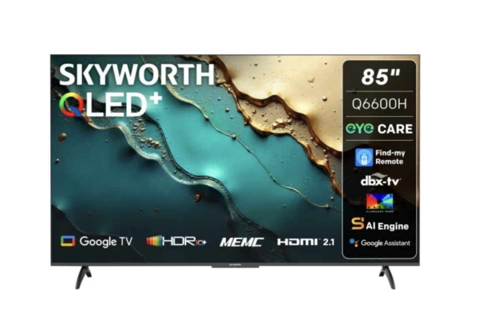 Skyworth 4K QLED 85” GOOGLE TV