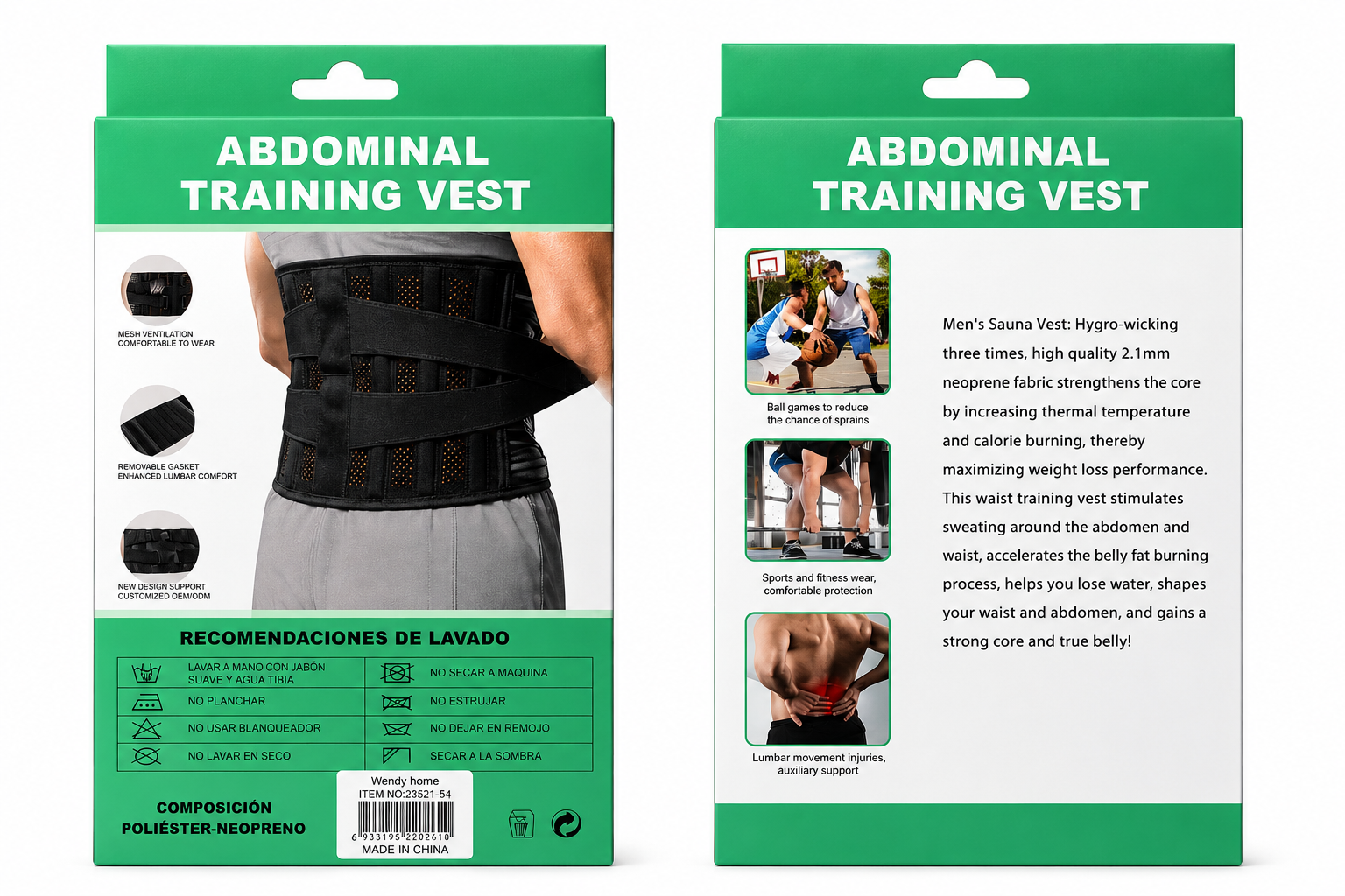 Abdominal Training Vest | Waist belt